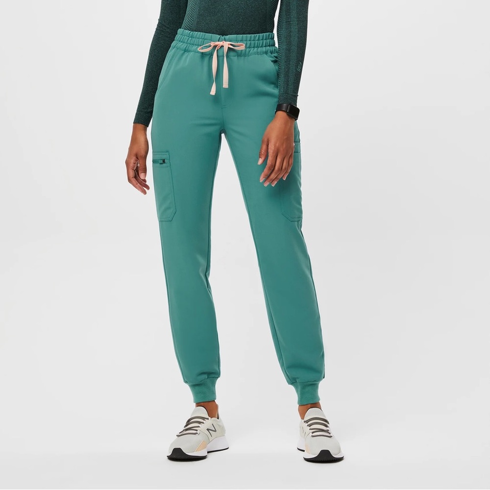 Figs High Waisted Uman Relaxed jogger scrub pants size S petite, Cactus